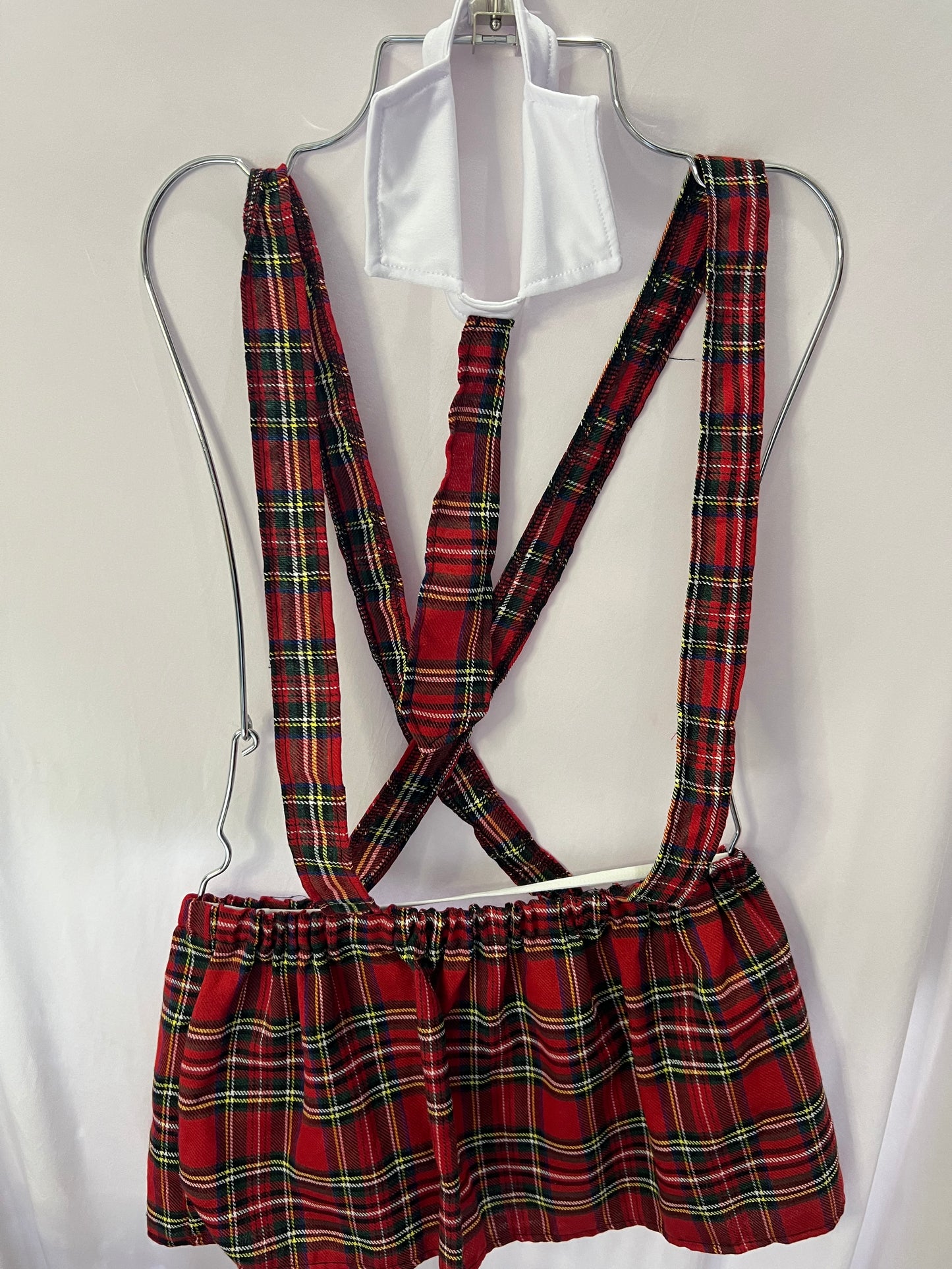 Red Plaid Lingerie Set