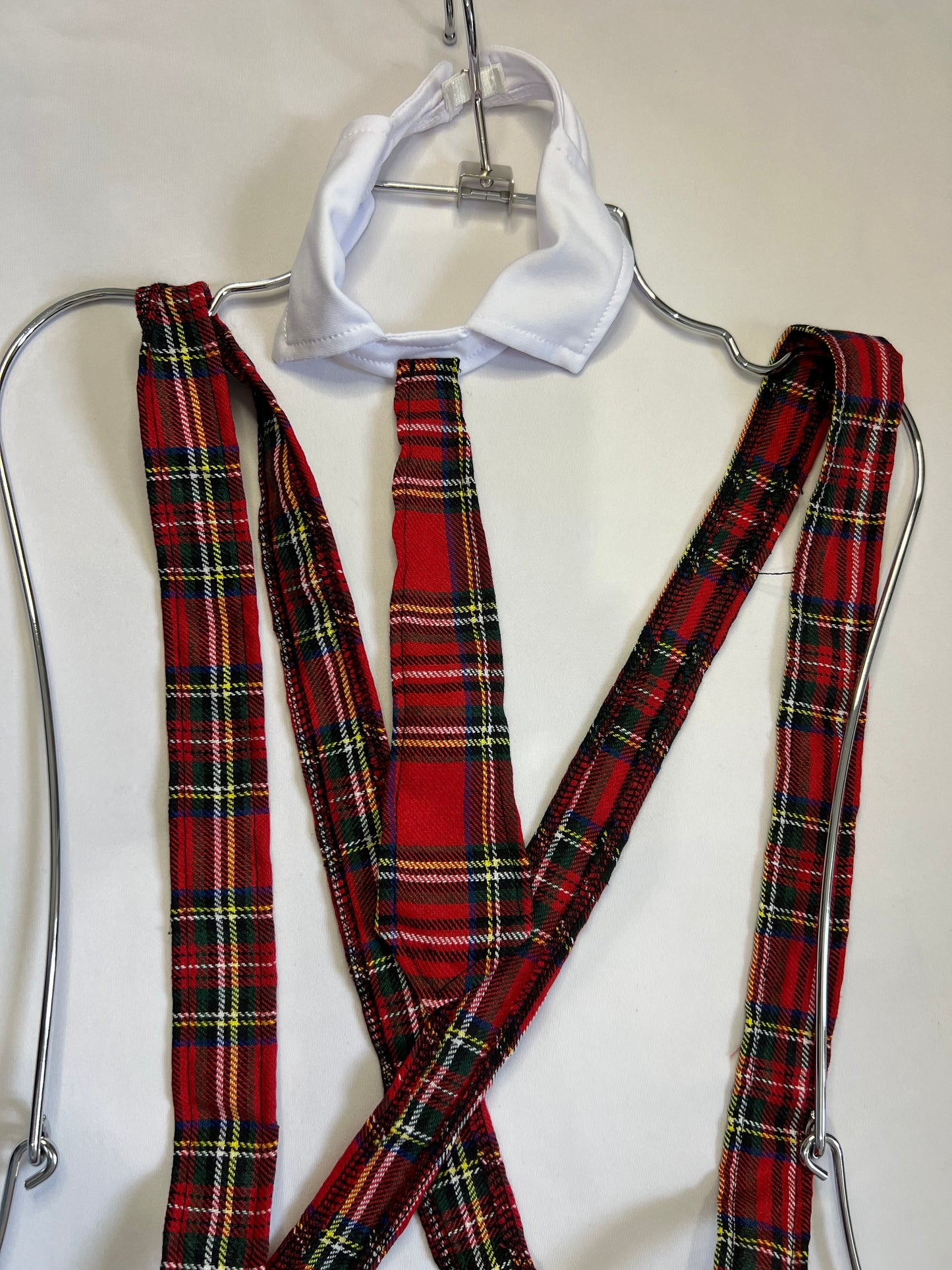 Red Plaid Lingerie Set