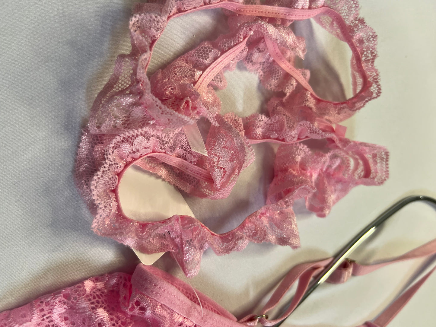 Flirty Pink Lace Lingerie Set