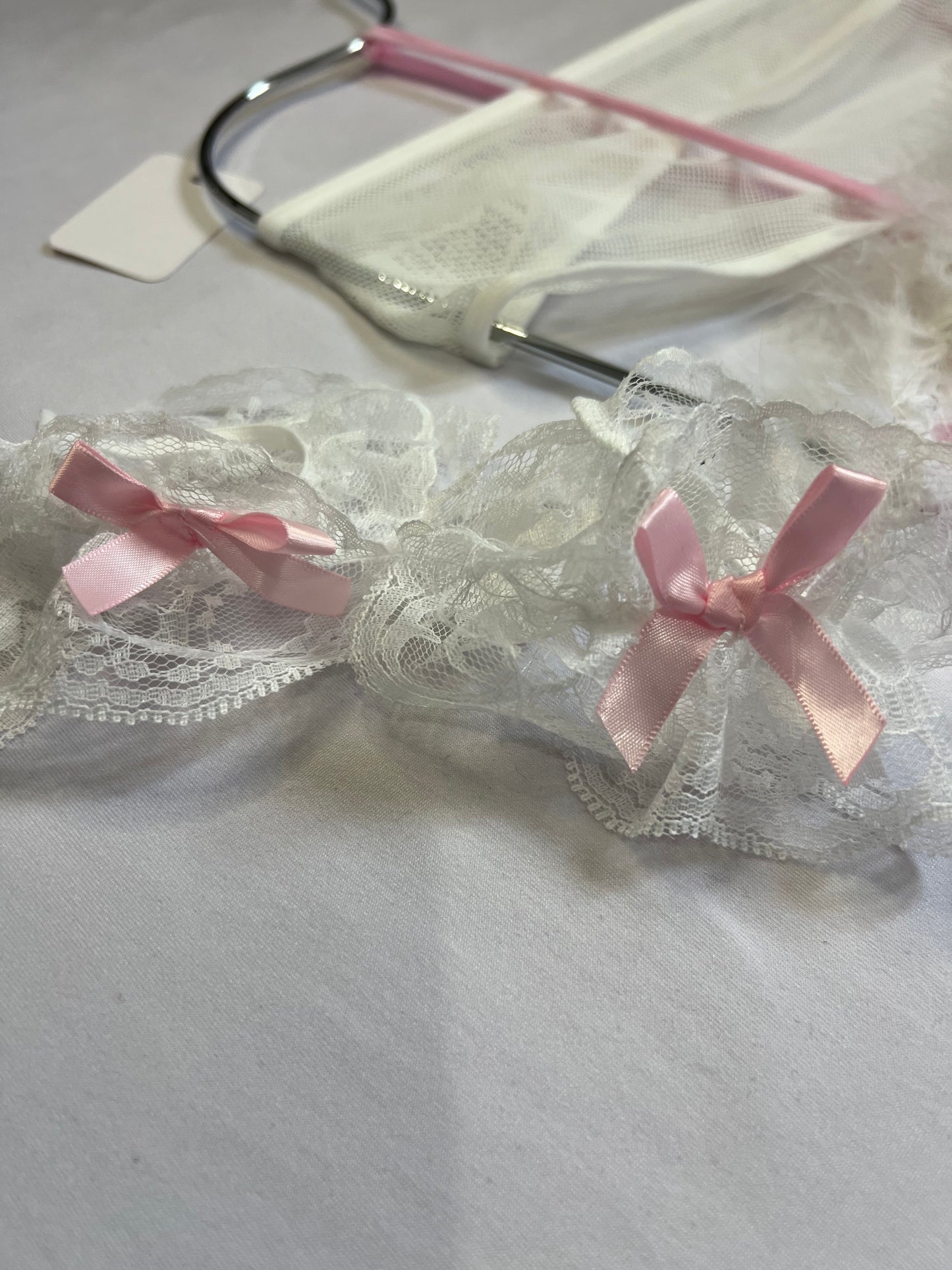 Pink Lace Bunny Lingerie Set