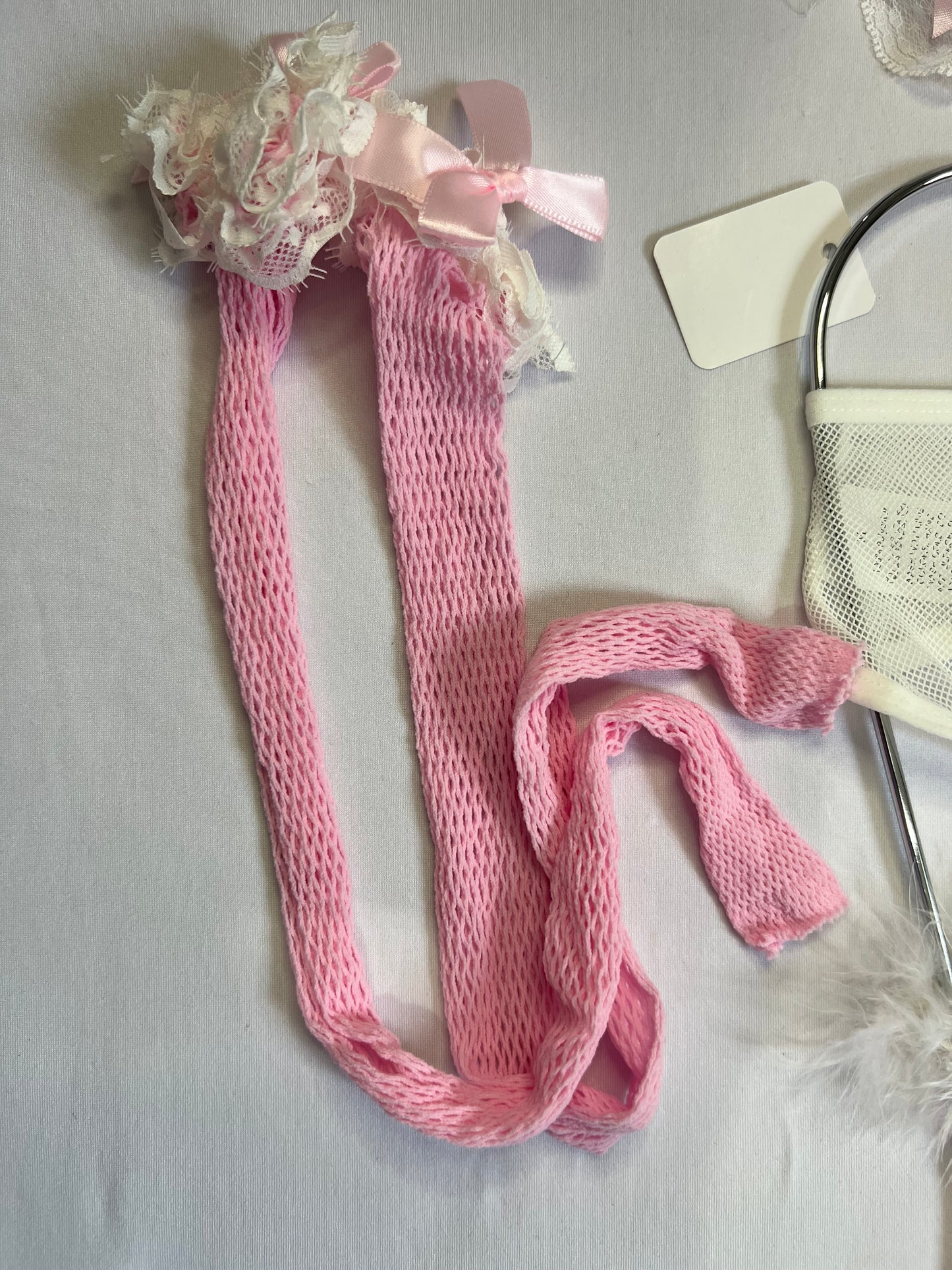 Pink Lace Bunny Lingerie Set