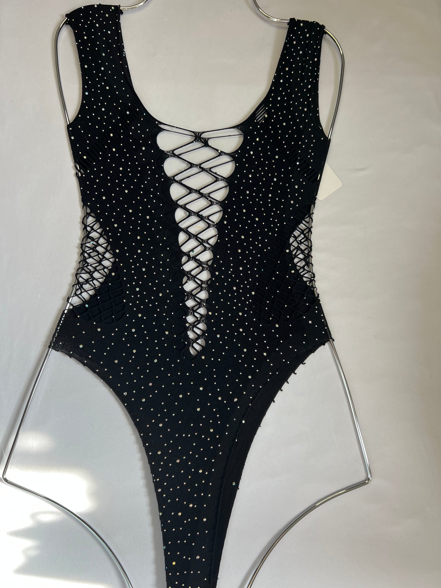 Sexy Black Mesh Lingerie Bodysuit