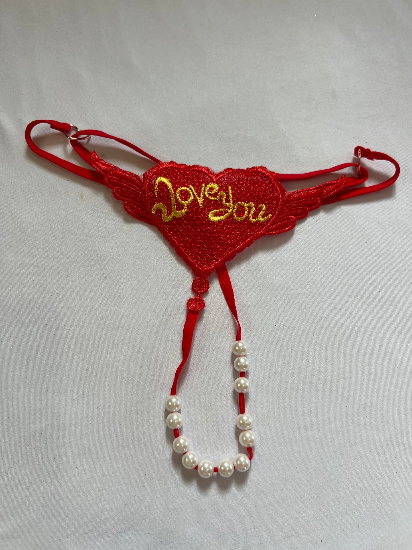 Seductive Pearl Thong – Black and Red Variants