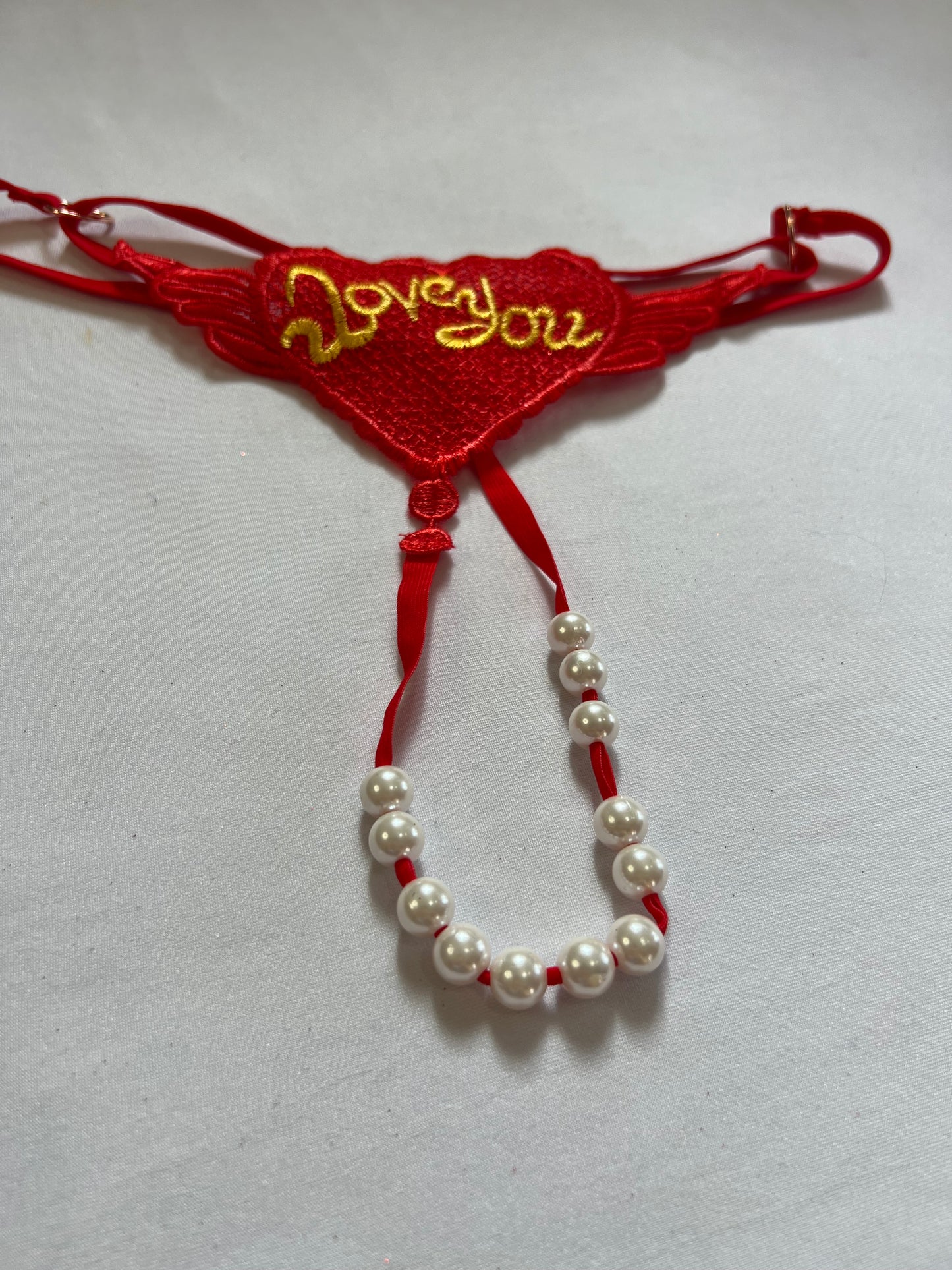 Seductive Pearl Thong – Black and Red Variants
