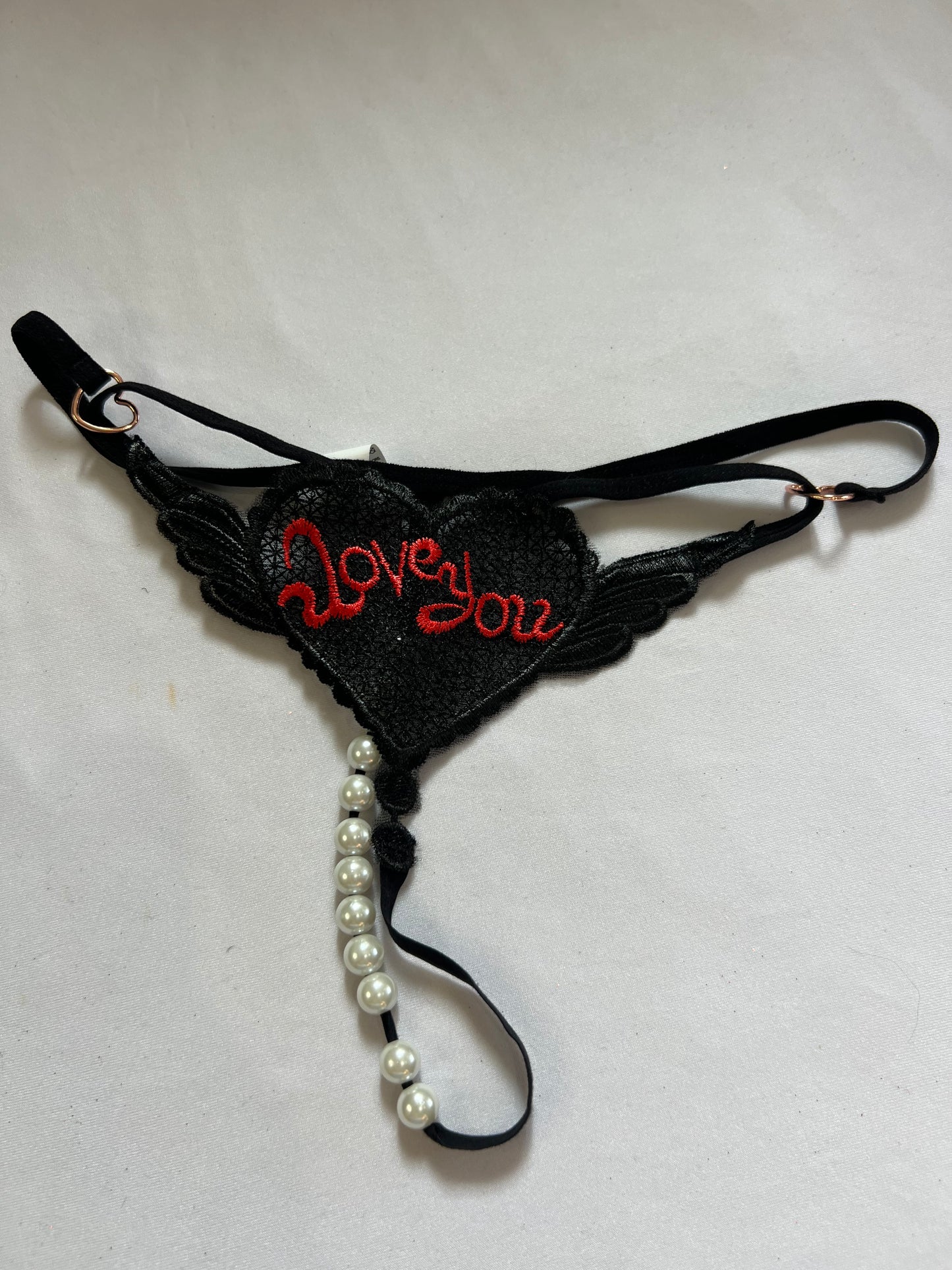 Seductive Pearl Thong – Black and Red Variants