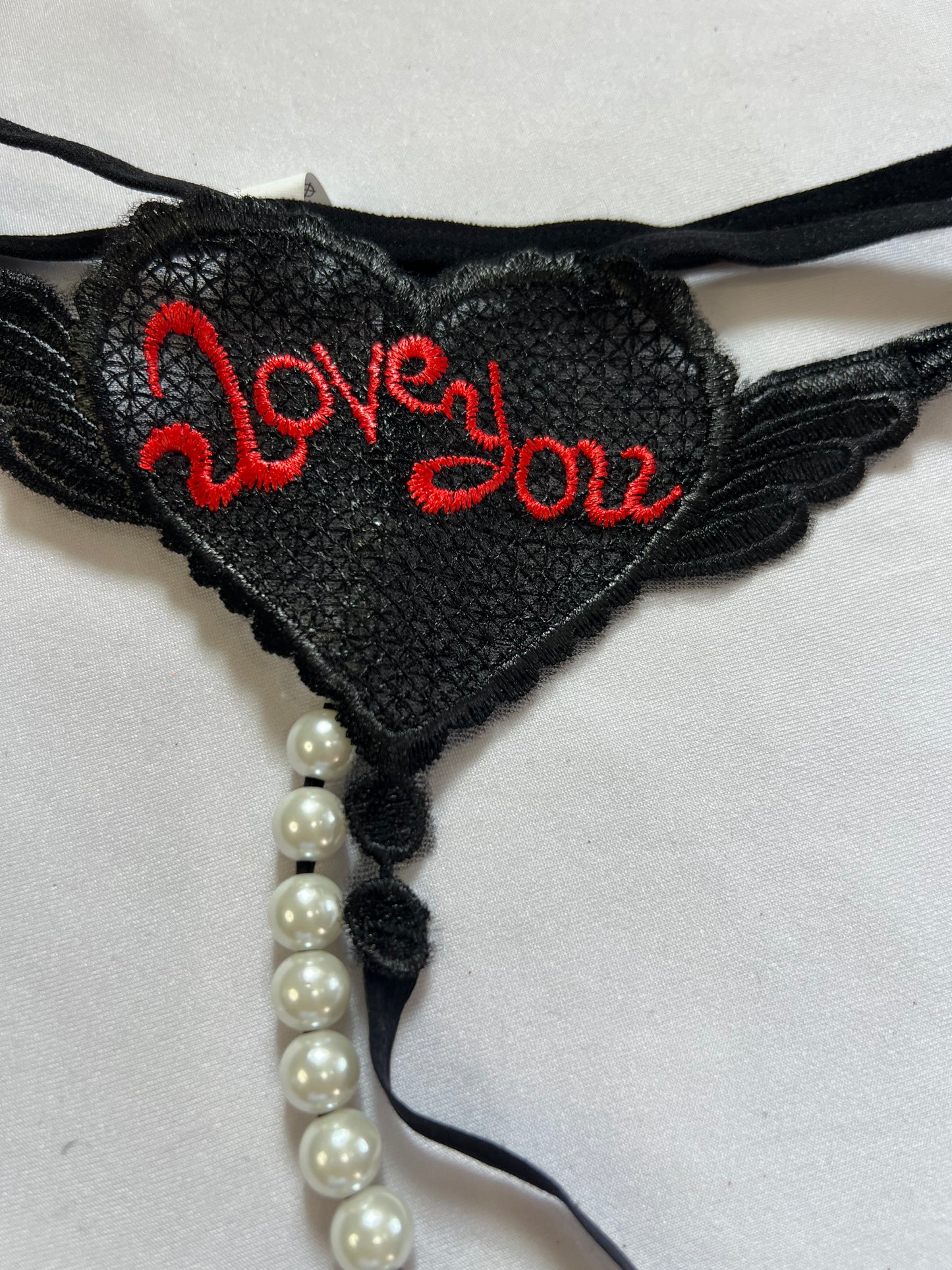 Seductive Pearl Thong – Black and Red Variants