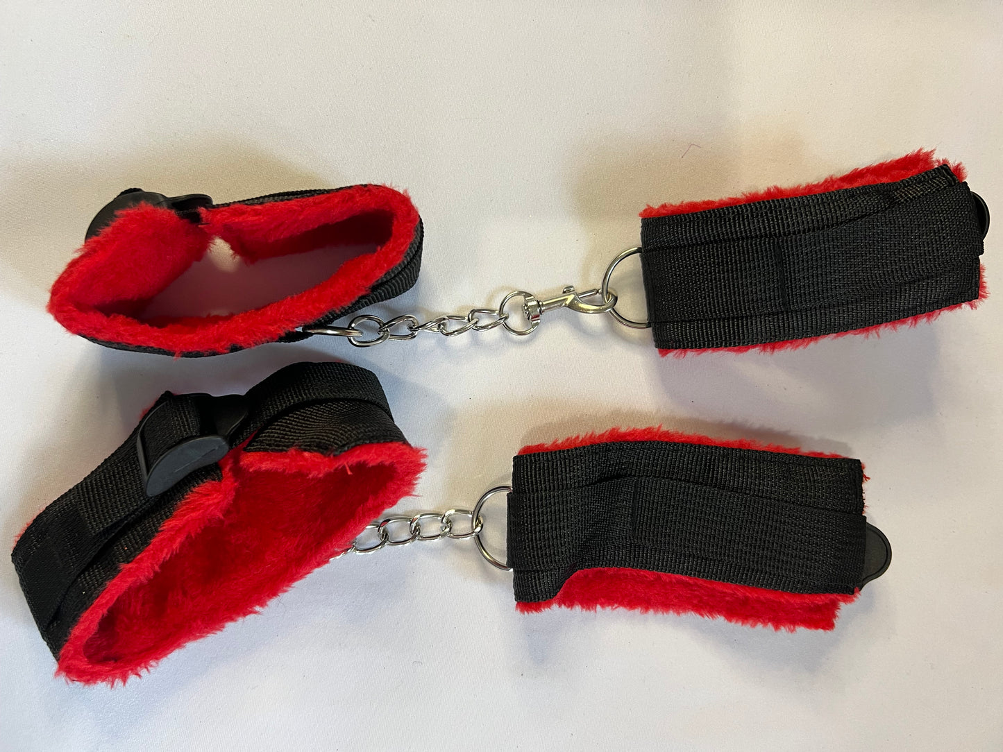 Deluxe Red & Black Bondage Kit – 7-Piece BDSM Set