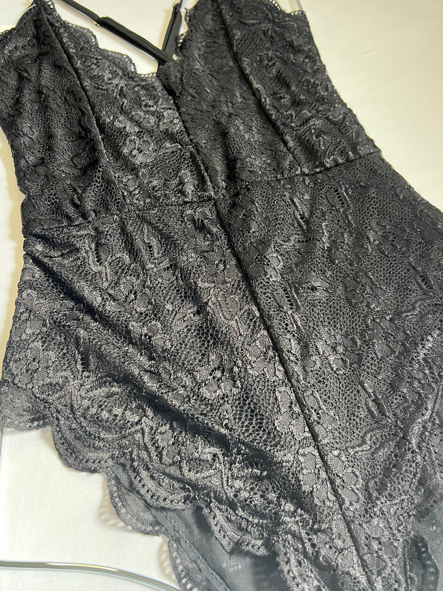 Elegant Black Lace Bodysuit
